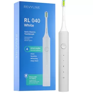Зубная звуковая щетка Revyline RL 040 в белом дизайне против кариеса