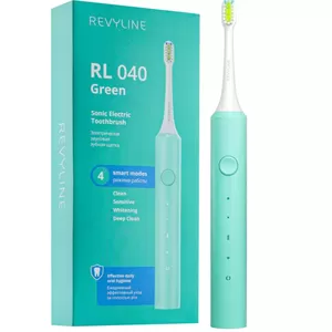 Звуковая зубная щетка Revyline RL 040 в зеленом дизайне с 4 режимами