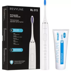 Звуковая зубная щетка Revyline RL 015,  белая + зубная паста