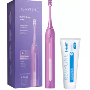 Электрическая звуковая зубная щётка Revyline RL 070 Violet