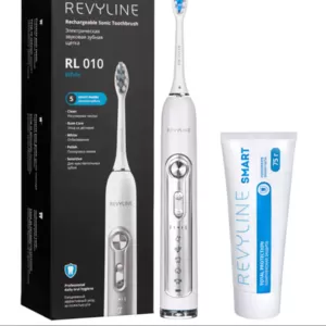 Звуковая зубная щетка Revyline RL010 (белая) и качественная паста