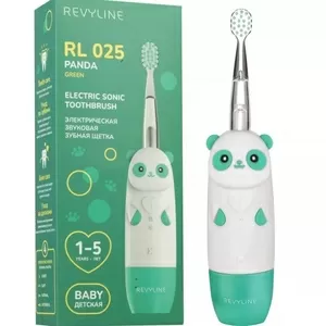 Детская зубная щетка Revyline RL025 Panda,  зеленая