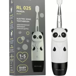 Зубная щетка для детей Revyline RL025 Panda,  черный корпус