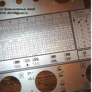 Изготовление табличек для токарно-винторезных станков.