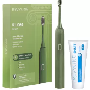 Звуковая зубная щетка Revyline RL060 Green   зубная паста