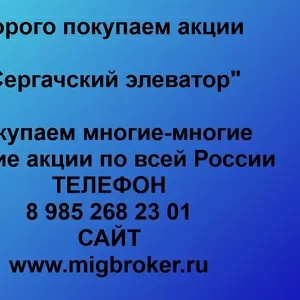 Покупаем акции ОАО Сергачский элеватор и любые другие акции по всей России