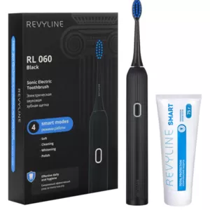 Звуковая щетка Revyline RL060 Black плюс паста Smart