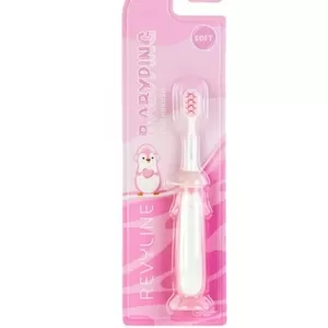 Зубная щетка Revyline BabyPing,  розовый дизайн