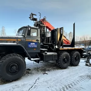 Лесовоз Урал ЯМЗ-236НЕ2 турбированный с новым манипулятором