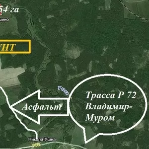Продам земельный участок 11, 54 Га во Владимирской области